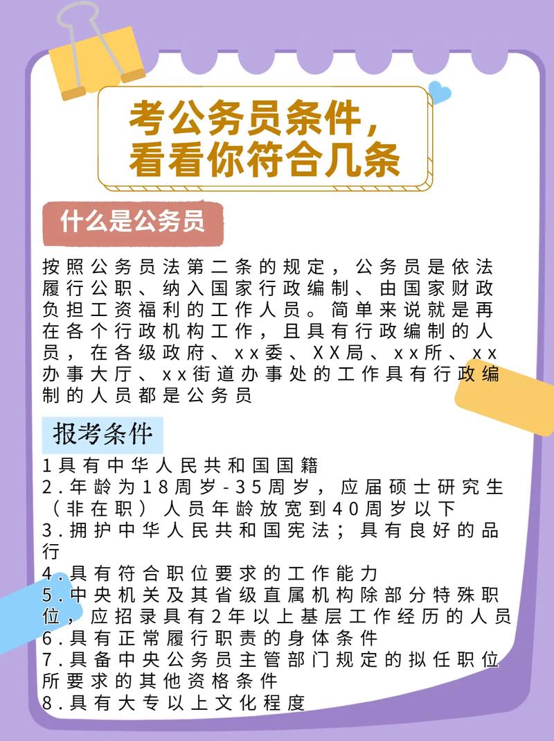 最新公务员报考条件解读