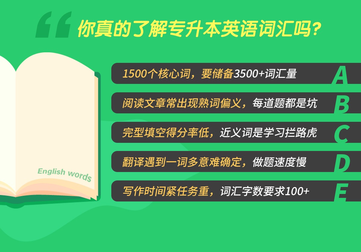 专升本英语单词学习攻略，一篇文章带你掌握核心词汇