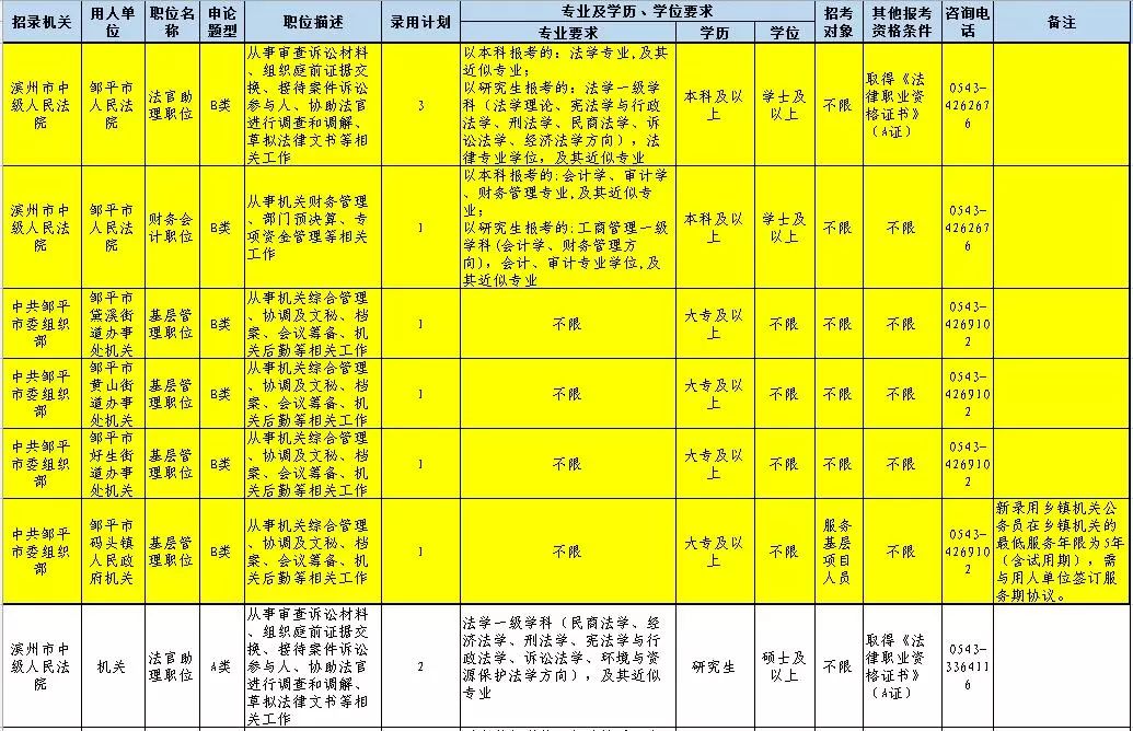 邹平市公务员报考条件解析